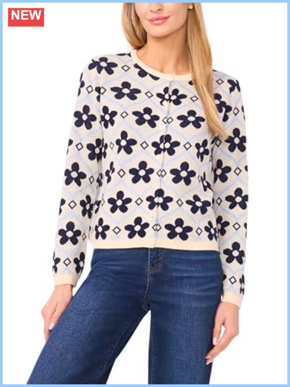 Textured Floral Jacquard Long Sleeve Open Front Cardigan
